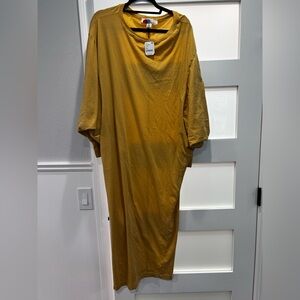 Free People Yellow Lifestyle Maxi Dress NWT XS